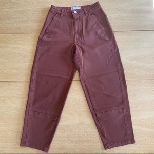 Everlane Utility Barrel Pant in Rosewood - Womens 2